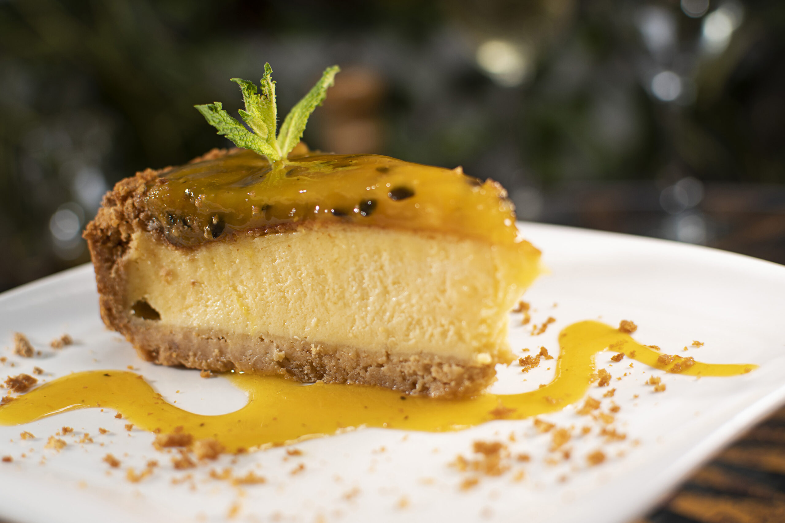 Passiont fruit cheesecake 