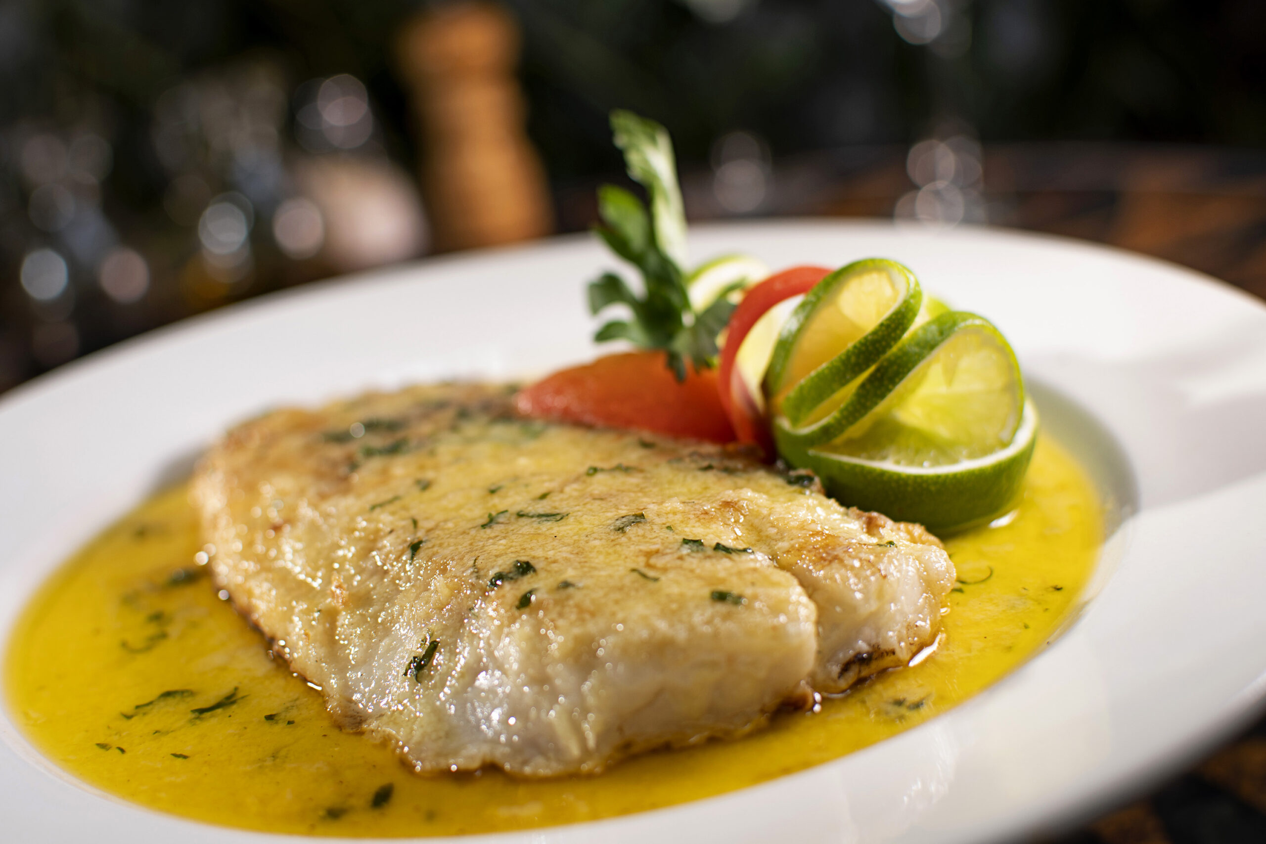 snook in garlic sauce